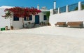 The street of Lefkes, Paros, Greece Royalty Free Stock Photo