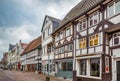 Street in Lemgo, Germany Royalty Free Stock Photo