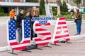 Street lettering USA, Days of America 2022. For editorial use. September 24, 2022 Beltsy Moldova