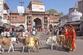 Street life of the Jodhpur , the blue city