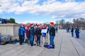 Street life near Abraham Lincoln Memorial. Washington DC, USA. Royalty Free Stock Photo