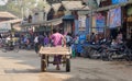 Street life in New Bagan, Myanmar Royalty Free Stock Photo