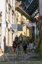 Street life in Ribeira district, Porto, Portugal Royalty Free Stock Photo