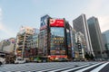 Street life in Shinjuku, Tokyo's Financial District Royalty Free Stock Photo