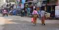 Street life in Yangon, Myanmar Royalty Free Stock Photo