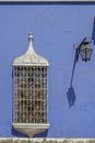 Street light on blue sky illuminated by the sun Royalty Free Stock Photo