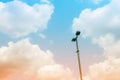 Street Light On Blue Sky and White Clouds Royalty Free Stock Photo