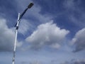 A street light and the clouds in a harmony, Taiwan Royalty Free Stock Photo