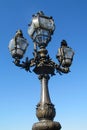 Street light in Europe, Paris, France Royalty Free Stock Photo