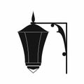 Street light icon, simple style