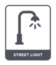 street light icon in trendy design style. street light icon isolated on white background. street light vector icon simple and Royalty Free Stock Photo