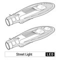 Street light isolated - Linear scheme