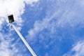 Street light lamp post or lantern on a blue sky Royalty Free Stock Photo