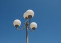 street lamp over blue sky Royalty Free Stock Photo