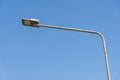 Street light LED on steel pole with clear blue sky