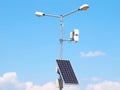 Street lighting pole with photovoltaic panel