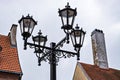 Street lights against the sky Royalty Free Stock Photo