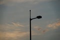 Street lights and dusk Royalty Free Stock Photo