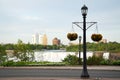 Street lights at Niagara falls Royalty Free Stock Photo