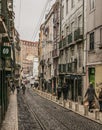 A street in Lisbon old town, Portugal.