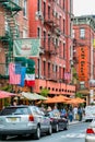 Street in Little Italy, New York City, USA