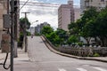 Street with little traffic and few cars in front of the lockdown decreed during the COVID-19 pandemic in Brazil