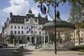 Street in Ljubljana town. Slovenija Royalty Free Stock Photo