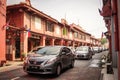 Street in Malacca Melaka, Malaysia