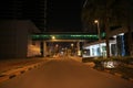 The street at night in Manama, Bahrain Royalty Free Stock Photo