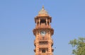 Street market clock tower Jodhpur India