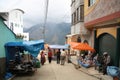 Street Market in Coroico town, Yungas, Bolivia Royalty Free Stock Photo