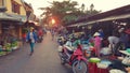 Street market in Hoi An, Vietnam Royalty Free Stock Photo