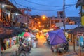 Street market in Montanita, Ecuador Royalty Free Stock Photo