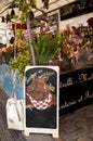 A street market in Montmartre in Paris