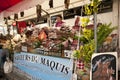 A street market in Montmartre in Paris