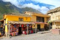 Street market in Ollantaytambo, Peru