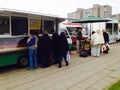 Street market in Pilaite, Vilnius Royalty Free Stock Photo