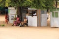 Street market scene in maun, botswana