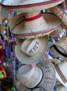 Street market selling hats and souvenirs in Sayulita, Nayarit, Mexico Royalty Free Stock Photo