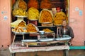 A street market in Jaipur, India. Royalty Free Stock Photo