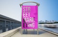 street marketing bus stop mockup Royalty Free Stock Photo