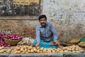 Street markets of Calcutta.There is a lot of street market and groceries in the old town