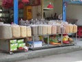 A Typical Street Market Vendor in the city of Hefei in Eastern China