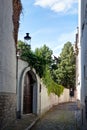 Street medieval houses Bruges / Brugge, Belgium Royalty Free Stock Photo