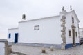 Portugal, white churg on the seacoast. Royalty Free Stock Photo