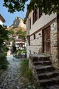 Street in Melnik town, bulgaria Royalty Free Stock Photo