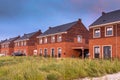 Street with modern family houses Royalty Free Stock Photo