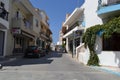 Street in modern part of Kefalos Royalty Free Stock Photo