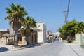 Street in modern part of Kefalos Royalty Free Stock Photo