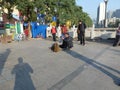 Street monkeys are traditional folk entertainment in China
